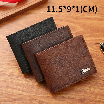Men's Wallet Business Casual Short Leather