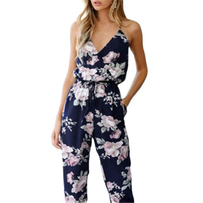 Strapless backless jumpsuit