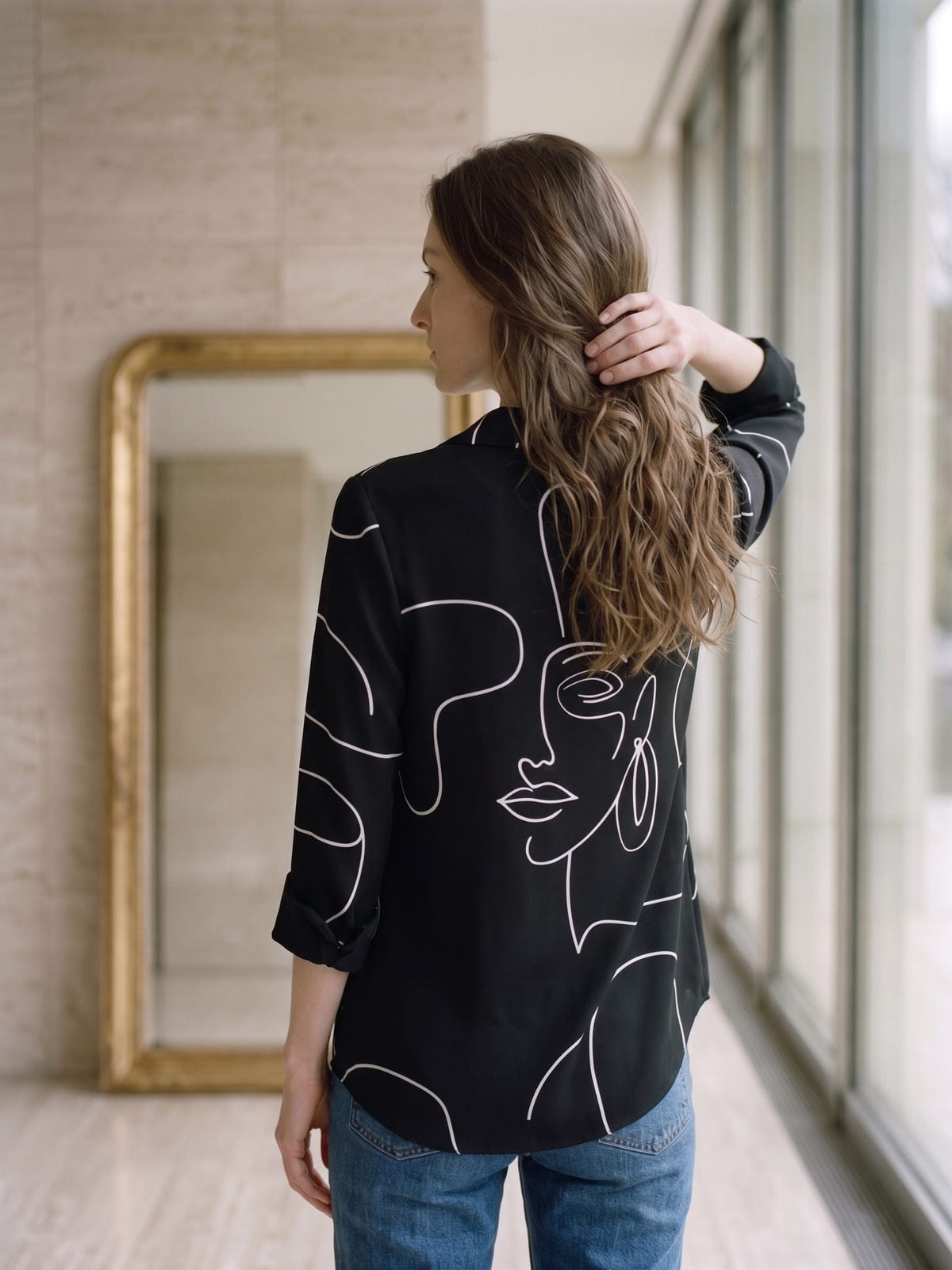 Women Clothes Women's Casual Office Blouse