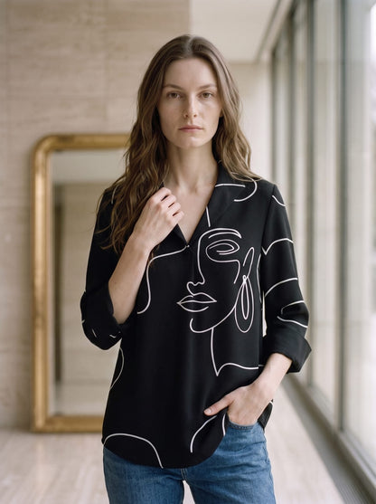 Women Clothes Women's Casual Office Blouse
