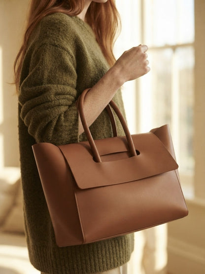 Sac à bandoulière élégant en cuir synthétique pour femmes