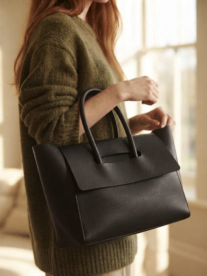 Sac à bandoulière élégant en cuir synthétique pour femmes