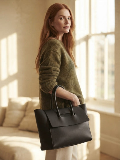 Sac à bandoulière élégant en cuir synthétique pour femmes