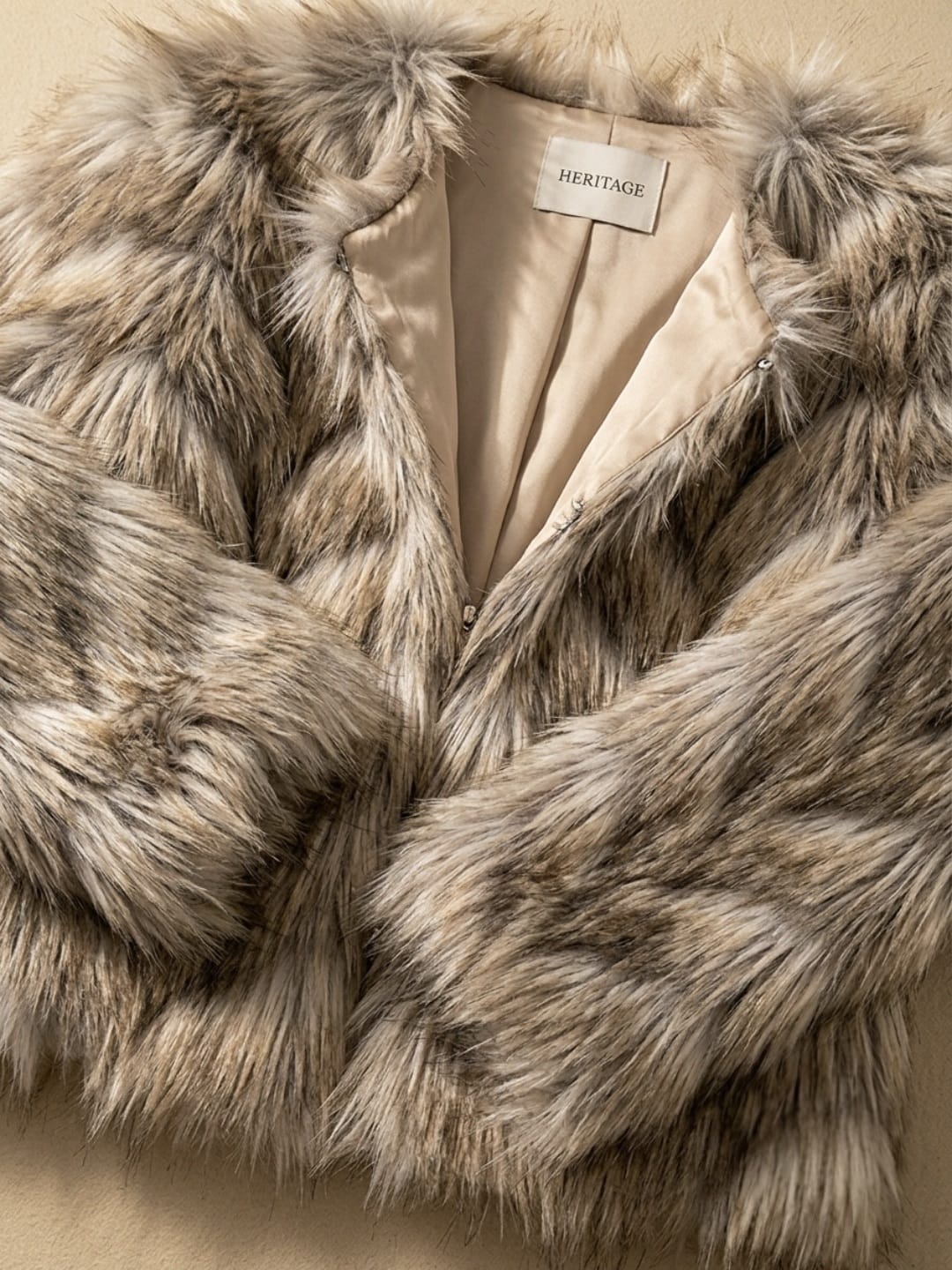 Gilet veste d'hiver en fausse fourrure peluche pour femme