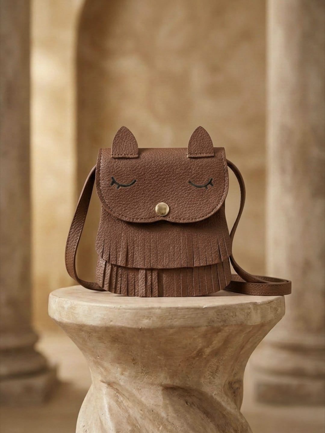 Mini sac bandoulière en cuir PU pour filles