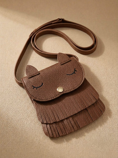 Mini sac bandoulière en cuir PU pour filles
