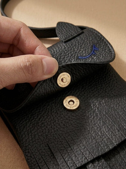 Mini sac bandoulière en cuir PU pour filles