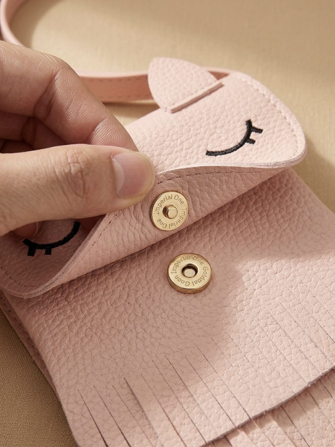 Mini sac bandoulière en cuir PU pour filles