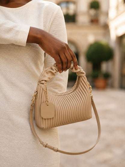Sac Bandoulière Plissé Chic pour Femme