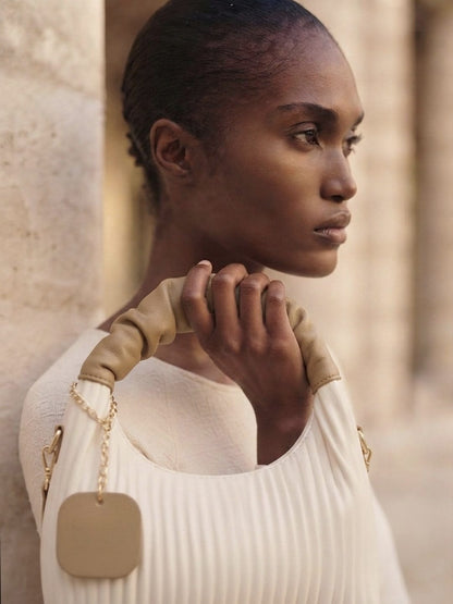 Sac Bandoulière Plissé Chic pour Femme