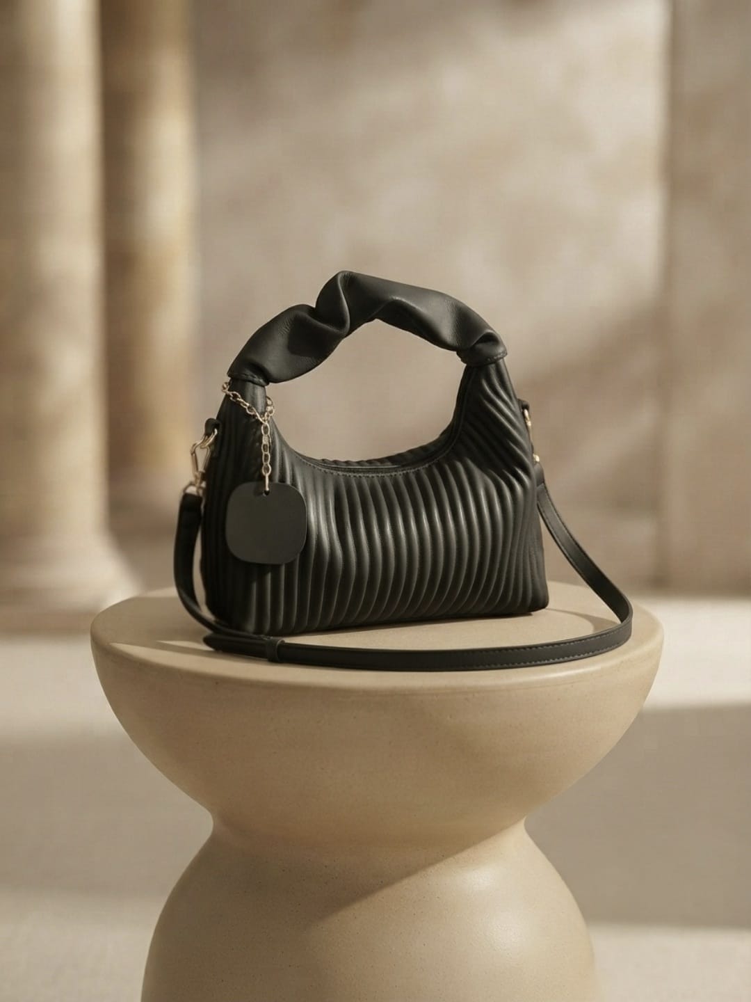 Sac Bandoulière Plissé Chic pour Femme