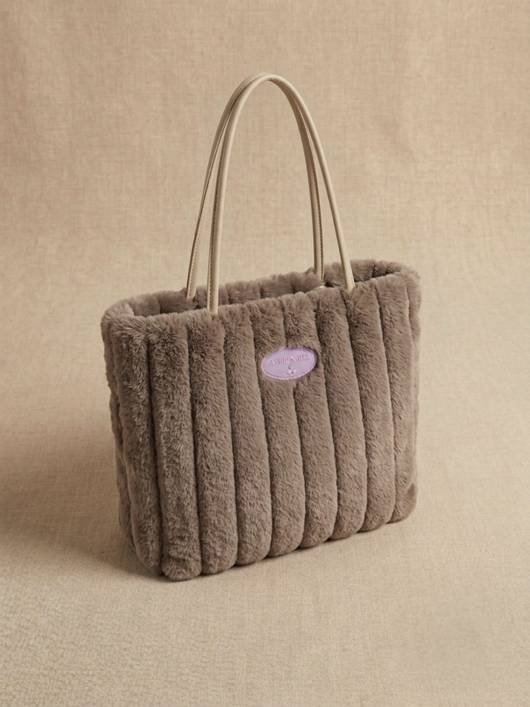Sac fourre-tout en peluche pour femme