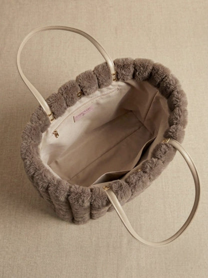 Sac fourre-tout en peluche pour femme