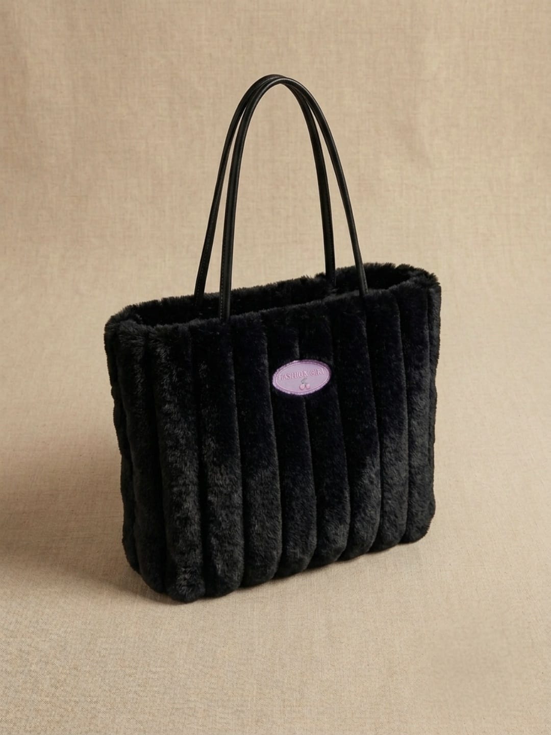 Sac fourre-tout en peluche pour femme