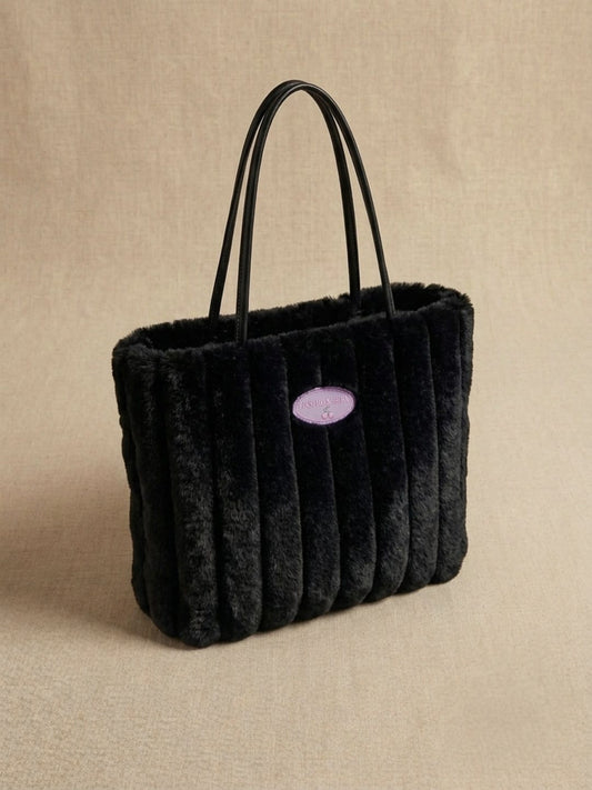 Sac fourre-tout en peluche pour femme