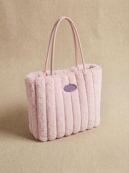 Sac fourre-tout en peluche pour femme