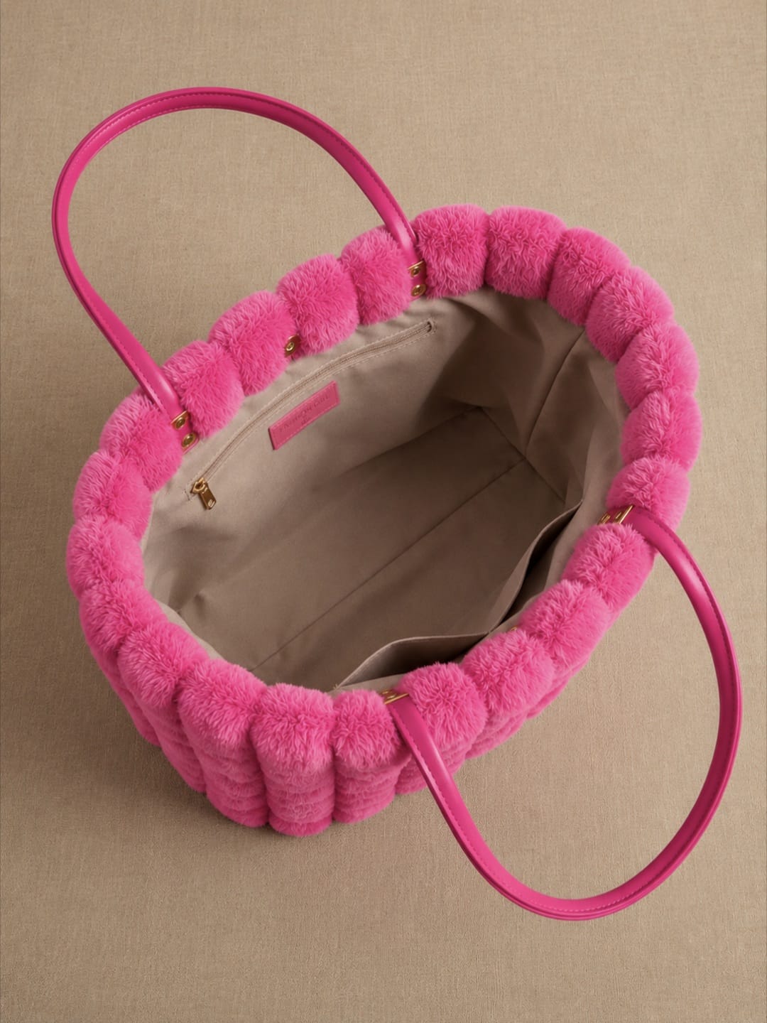 Sac fourre-tout en peluche pour femme