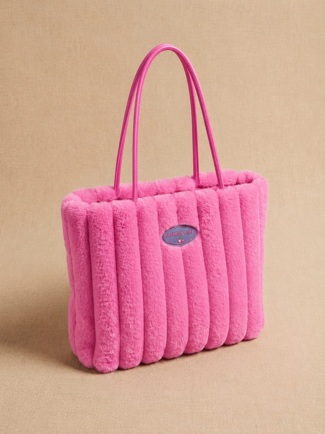 Sac fourre-tout en peluche pour femme