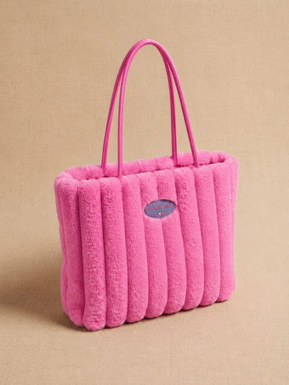 Sac fourre-tout en peluche pour femme