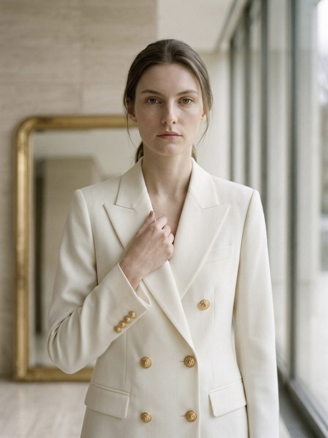 Blazer croisé ajusté pour femme
