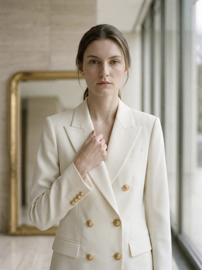 Blazer croisé ajusté pour femme