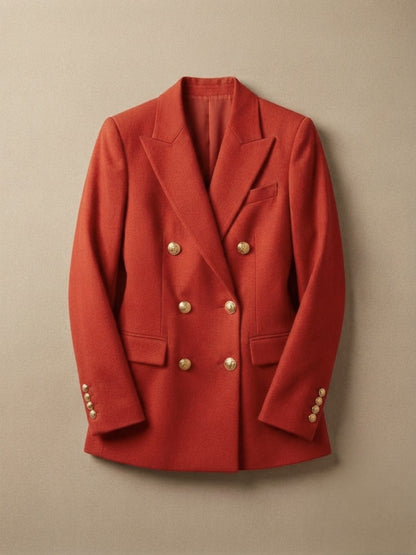 Blazer croisé ajusté pour femme