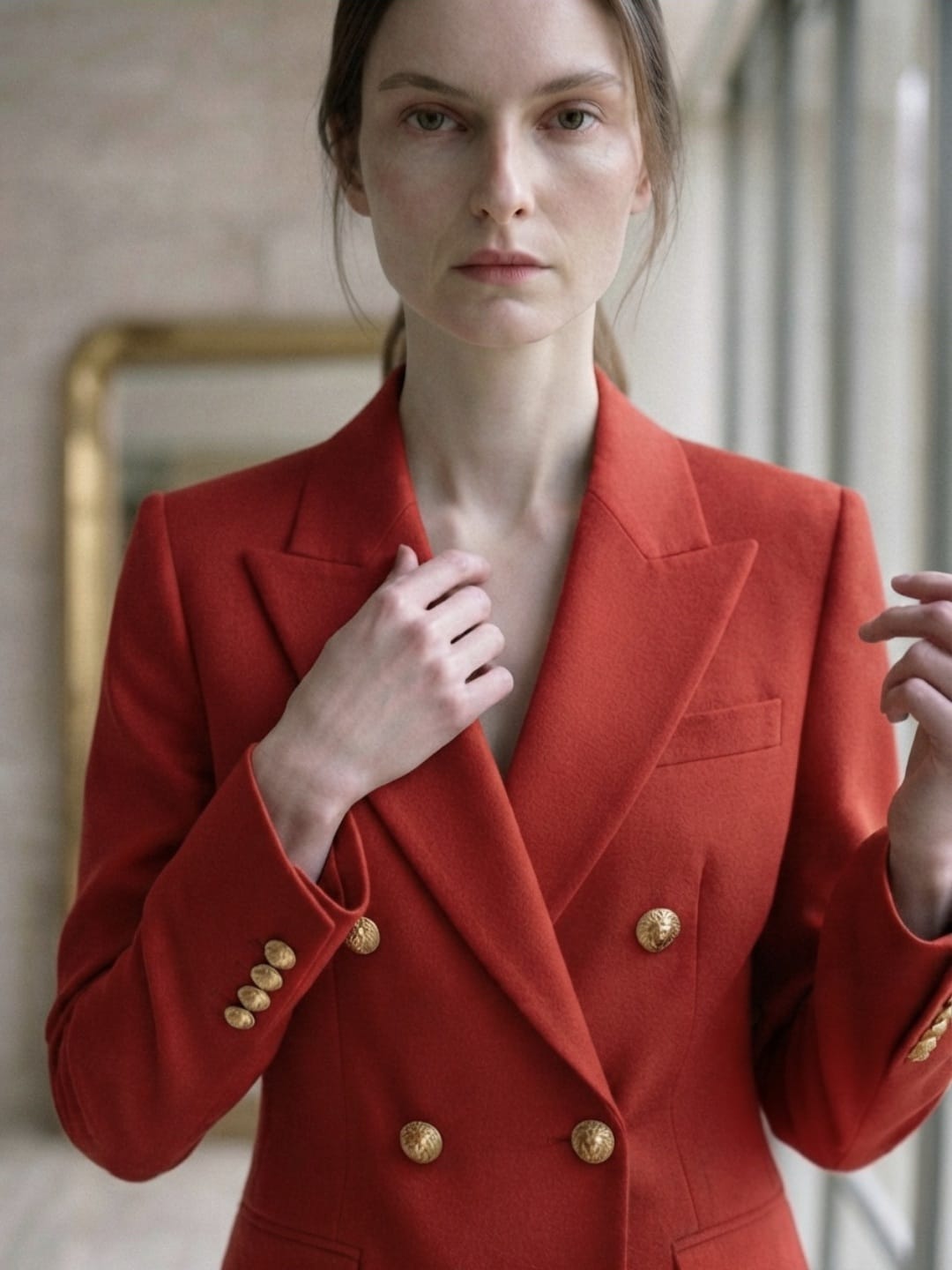 Blazer croisé ajusté pour femme