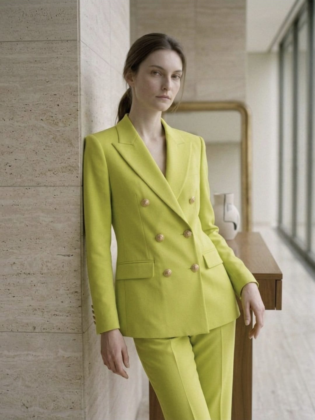 Blazer croisé ajusté pour femme
