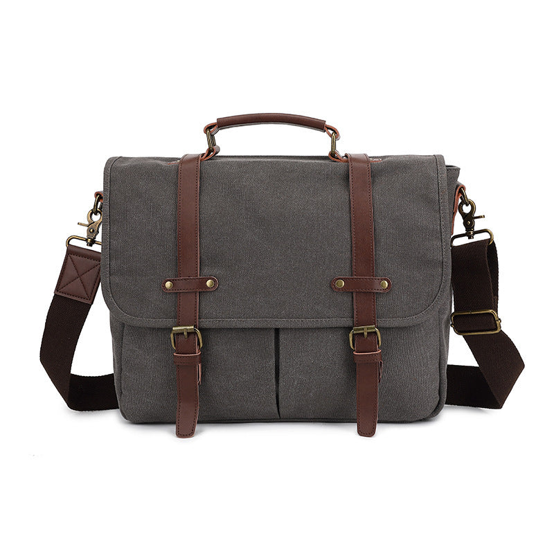 Canvas Retro Men's One Shoulder Retro Canvas Satchel