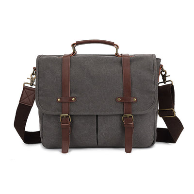 Canvas Retro Men's One Shoulder Retro Canvas Satchel