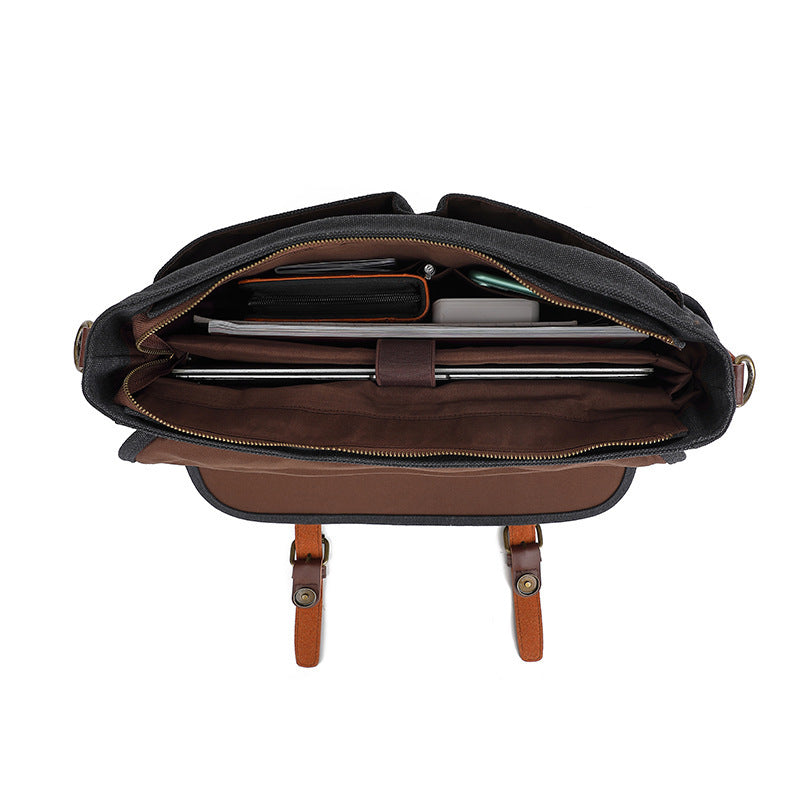 Canvas Retro Men's One Shoulder Retro Canvas Satchel