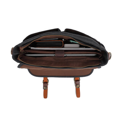 Canvas Retro Men's One Shoulder Retro Canvas Satchel