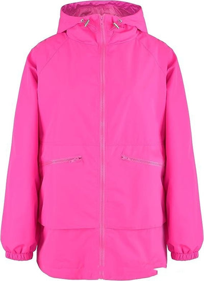 Women's Long Sleeve Zipper Hooded Jacket Trench Coat Casual Jacket