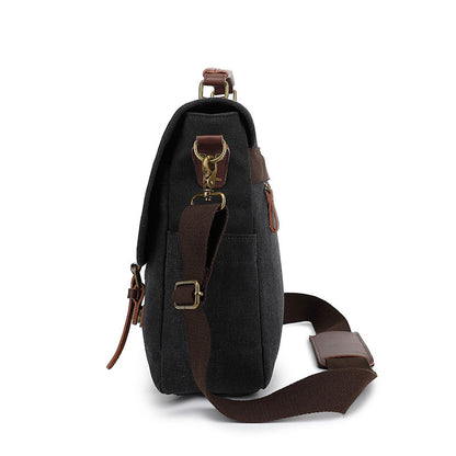 Canvas Retro Men's One Shoulder Retro Canvas Satchel